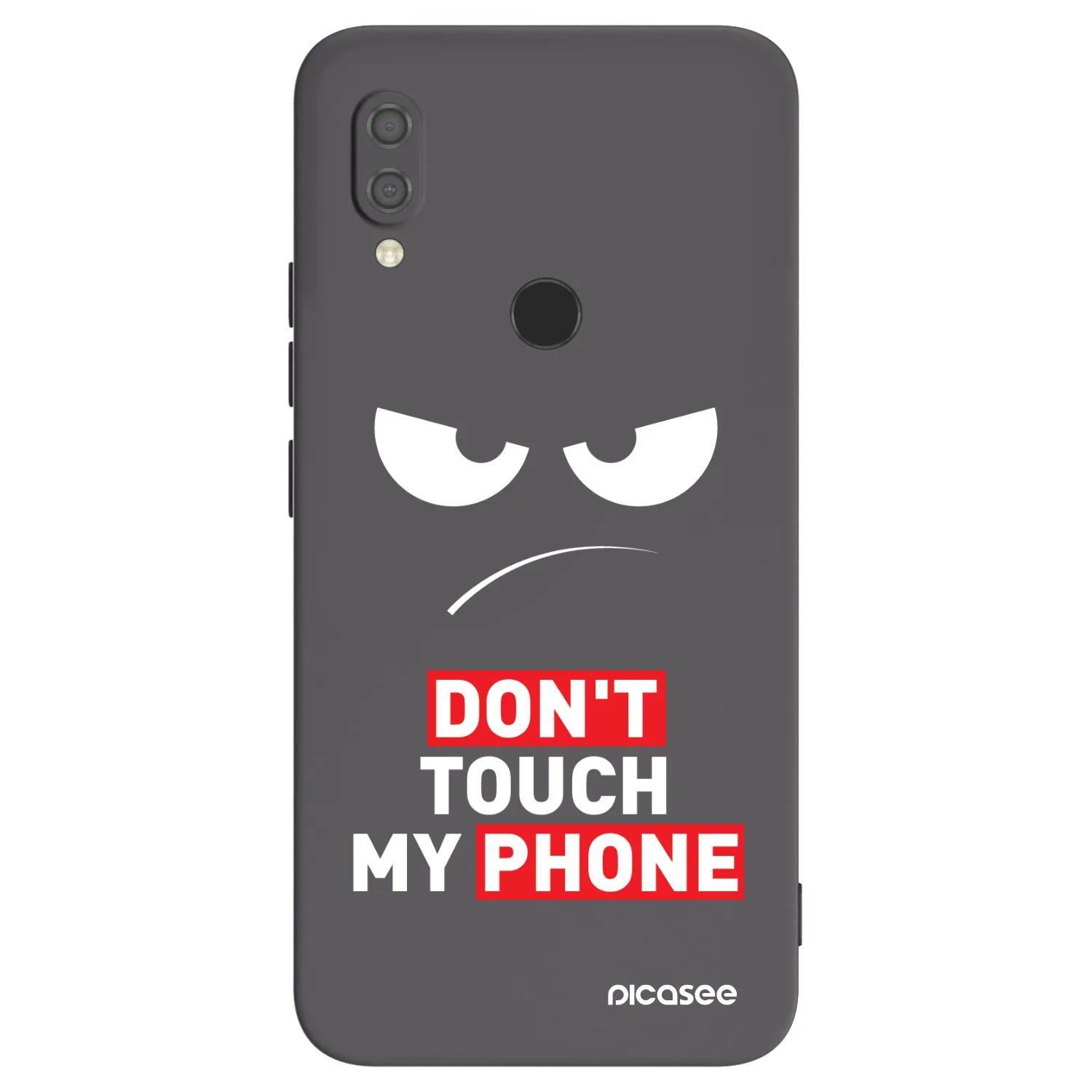 Picasee Xiaomi Redmi 7 Hülle - Schwarzes Silikon - Angry Eyes - Transparent