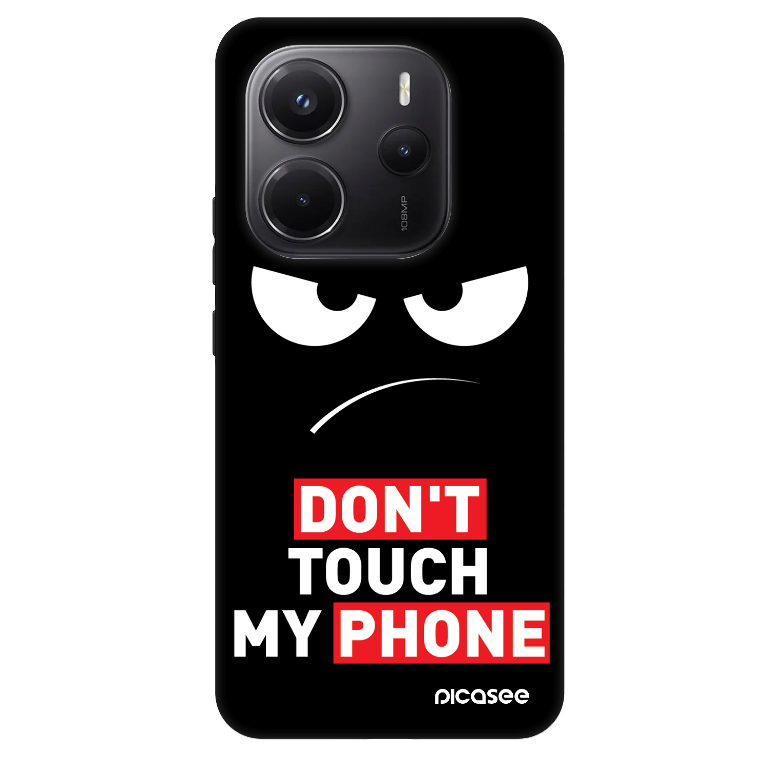 Picasee Fashion Case für Xiaomi Redmi Note 14 5G - Angry Eyes - Transparent
