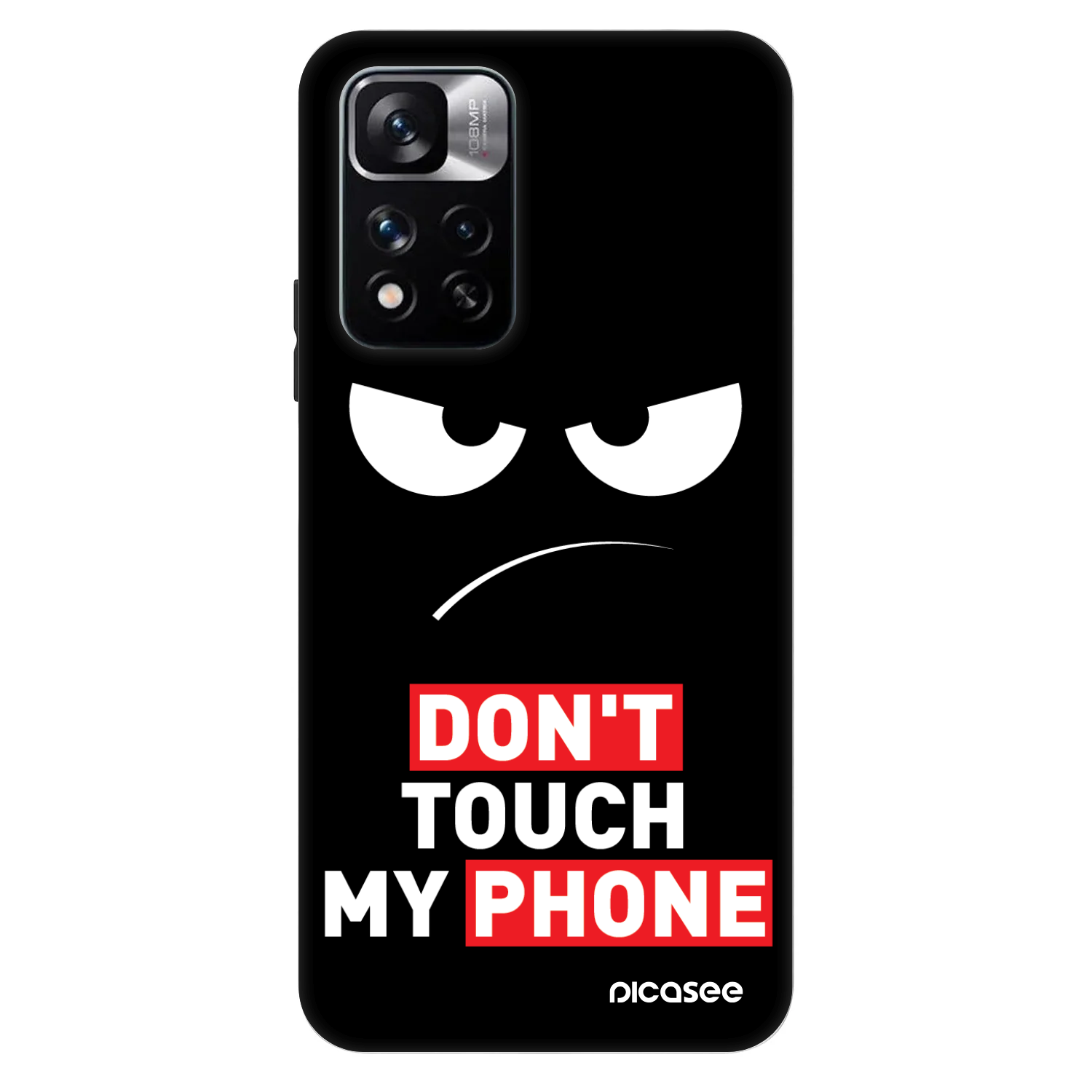 Picasee Fashion Case für Xiaomi Redmi Note 11 Pro - Angry Eyes - Transparent