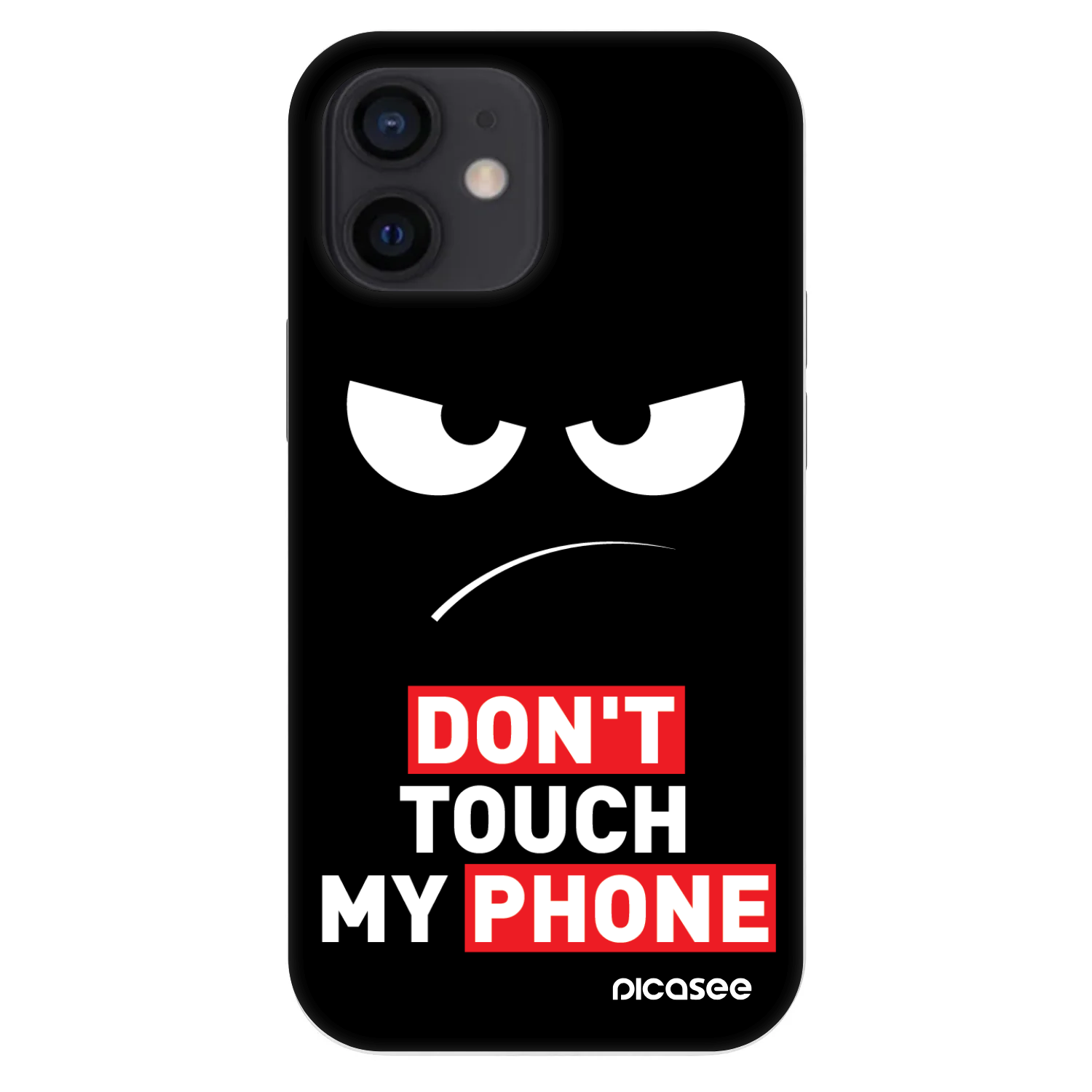 Picasee Fashion Case für Apple iPhone 12 mini - Angry Eyes - Transparent