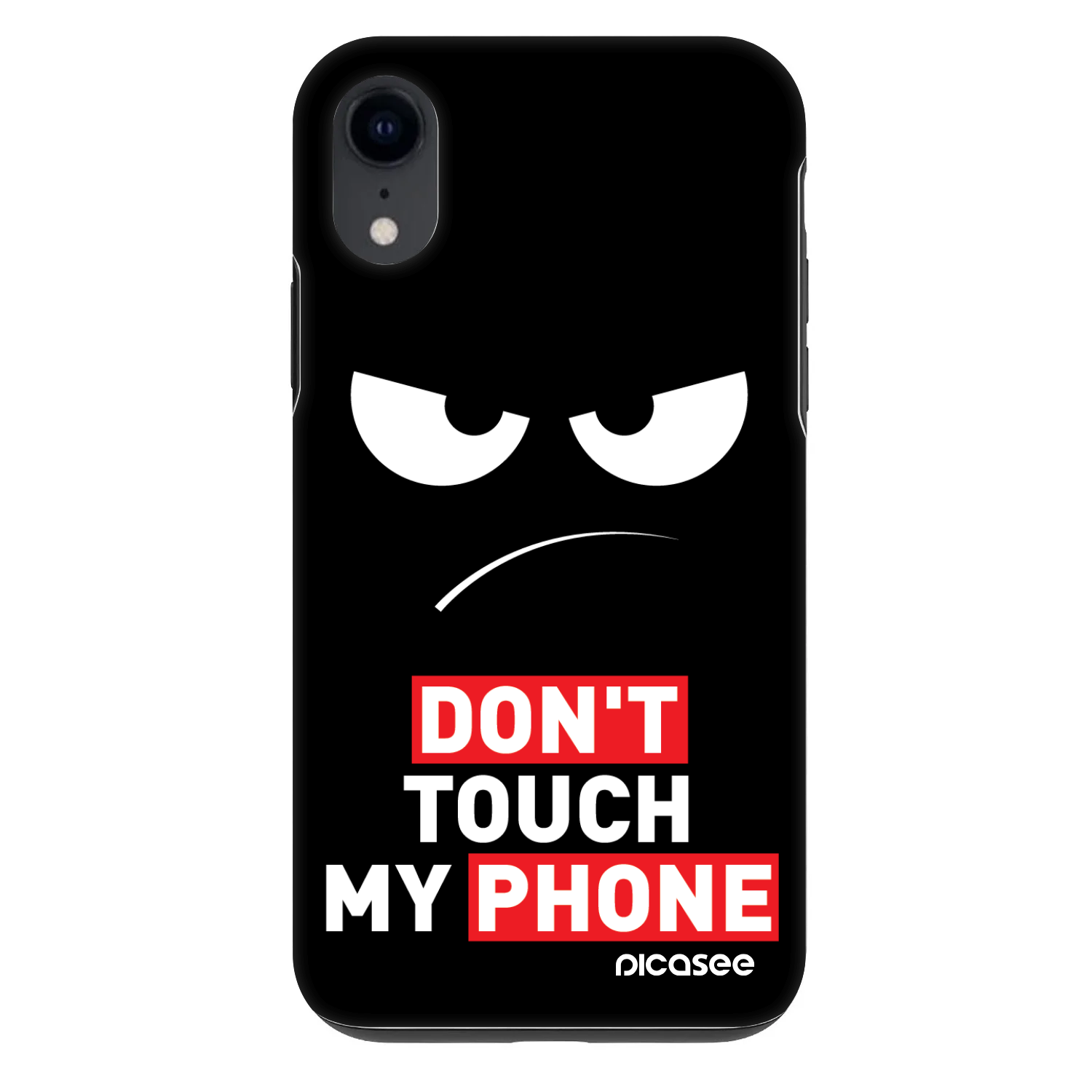 Picasee Fashion Case für Apple iPhone XR - Angry Eyes - Transparent