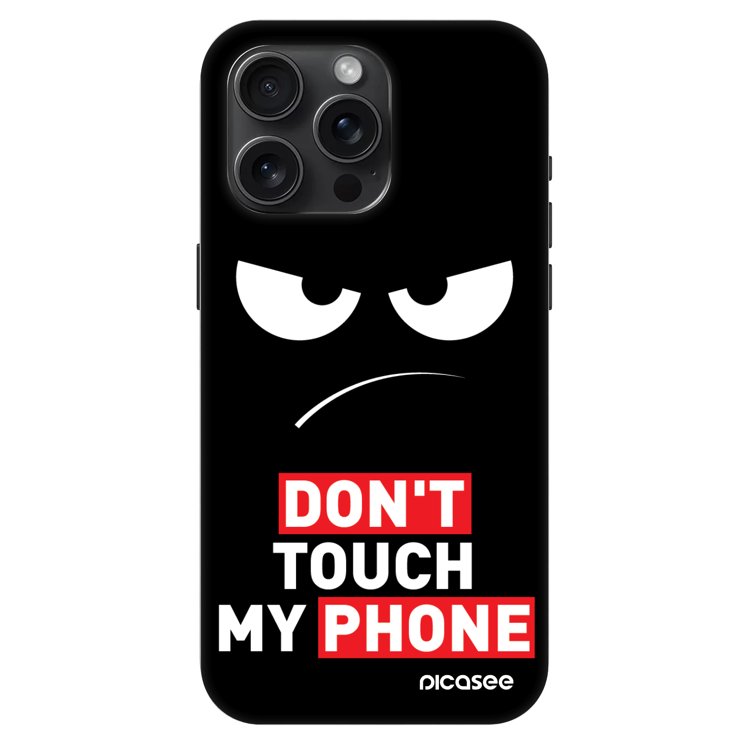 Picasee Fashion Case MagSafe für Apple iPhone 15 Pro Max - Angry Eyes - Transparent