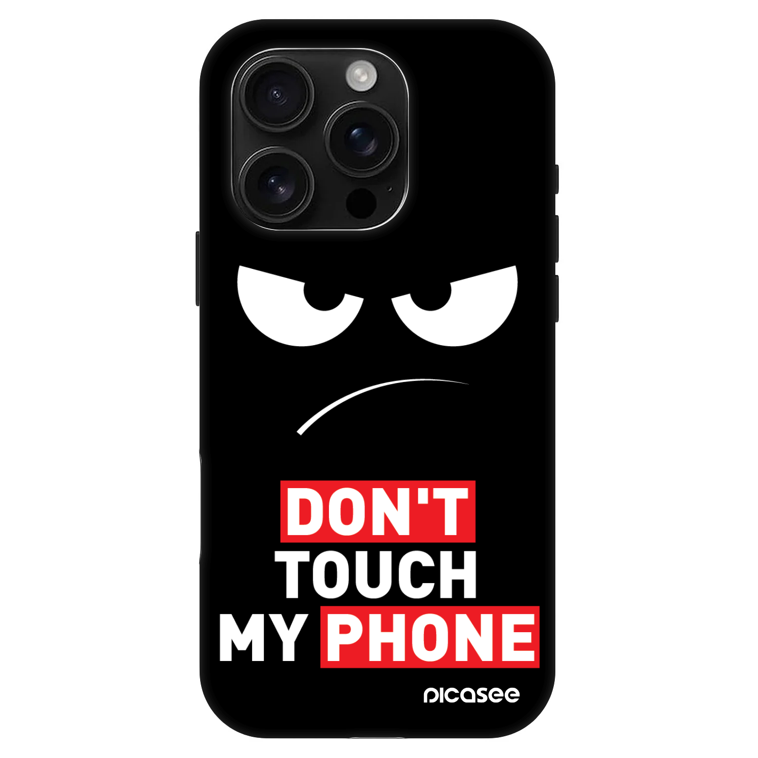 Picasee Fashion Case MagSafe für Apple iPhone 16 Pro - Angry Eyes - Transparent