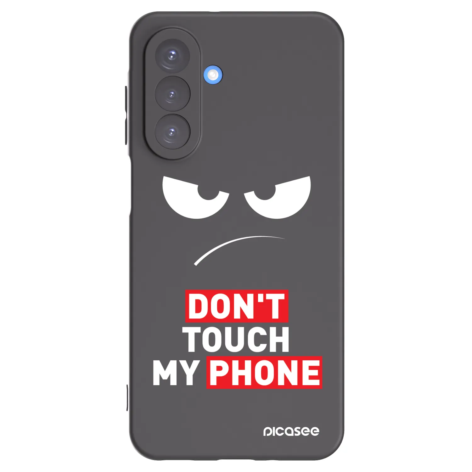 Picasee Samsung Galaxy A17 5G Hülle - Schwarzes Silikon - Angry Eyes - Transparent