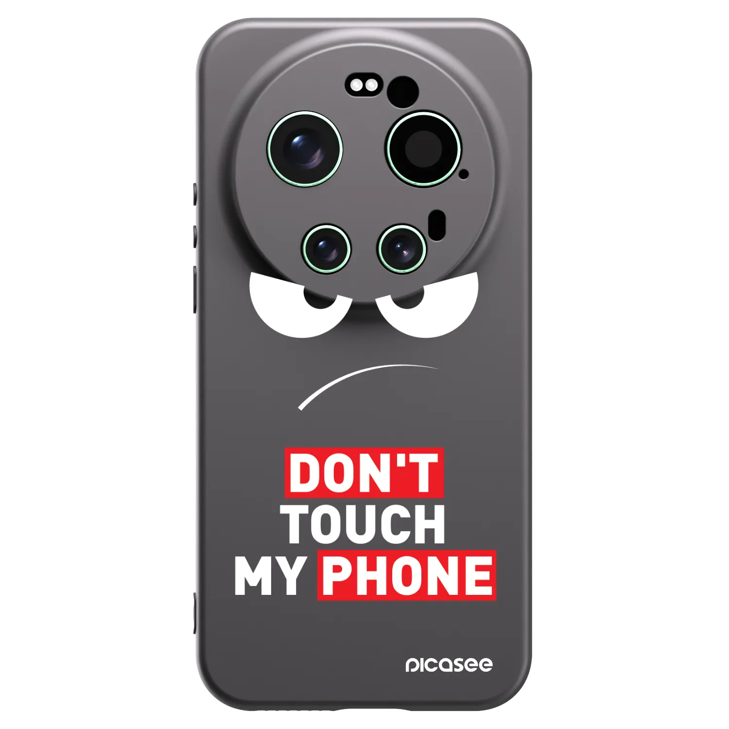 Picasee Xiaomi 17 Ultra Hülle - Schwarzes Silikon - Angry Eyes - Transparent