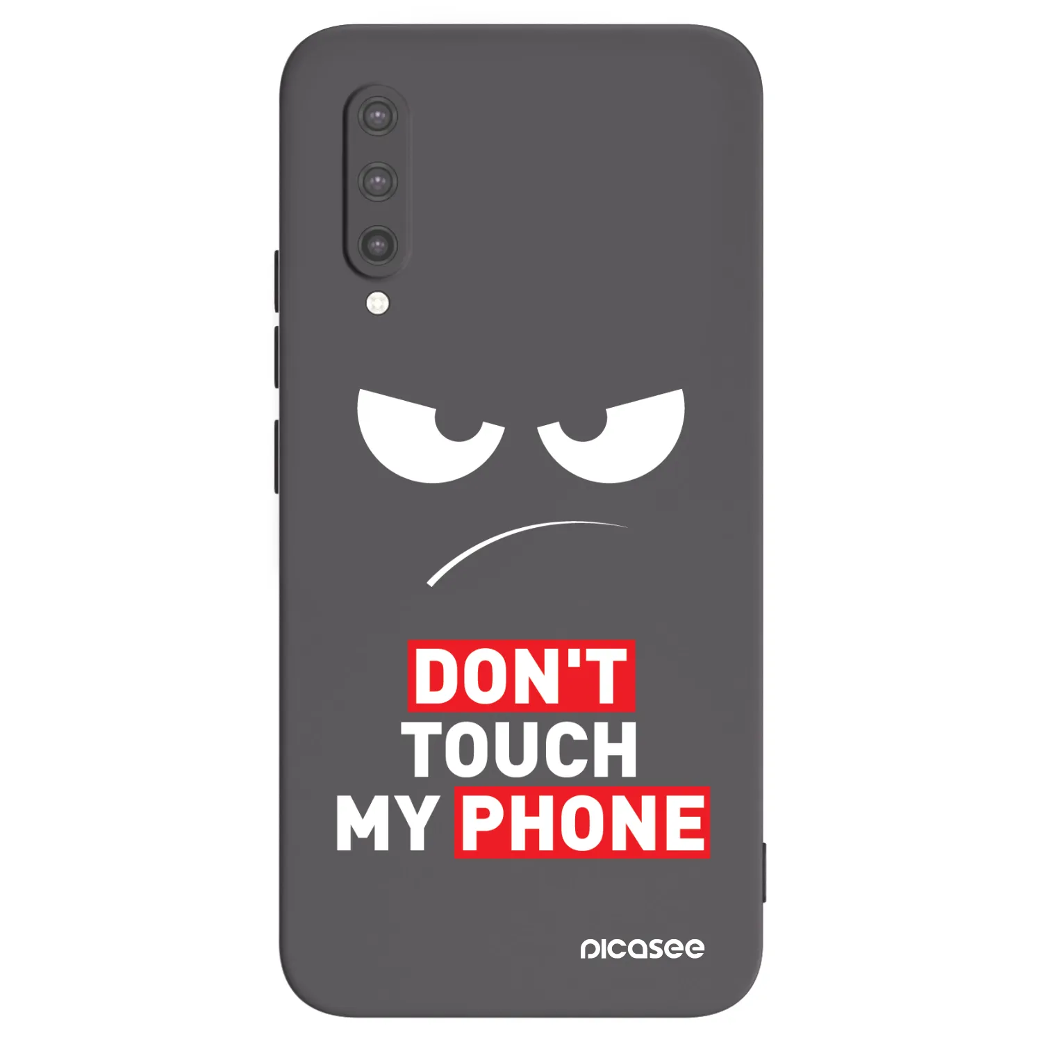 Picasee Xiaomi Mi 9 Lite Hülle - Schwarzes Silikon - Angry Eyes - Transparent