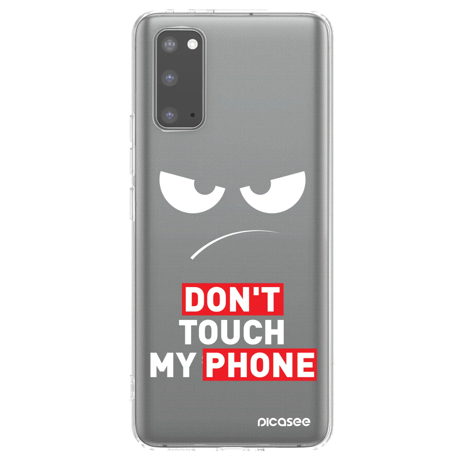 Picasee Samsung Galaxy S20 G980F Hülle - Transparentes Silikon - Angry Eyes - Transparent