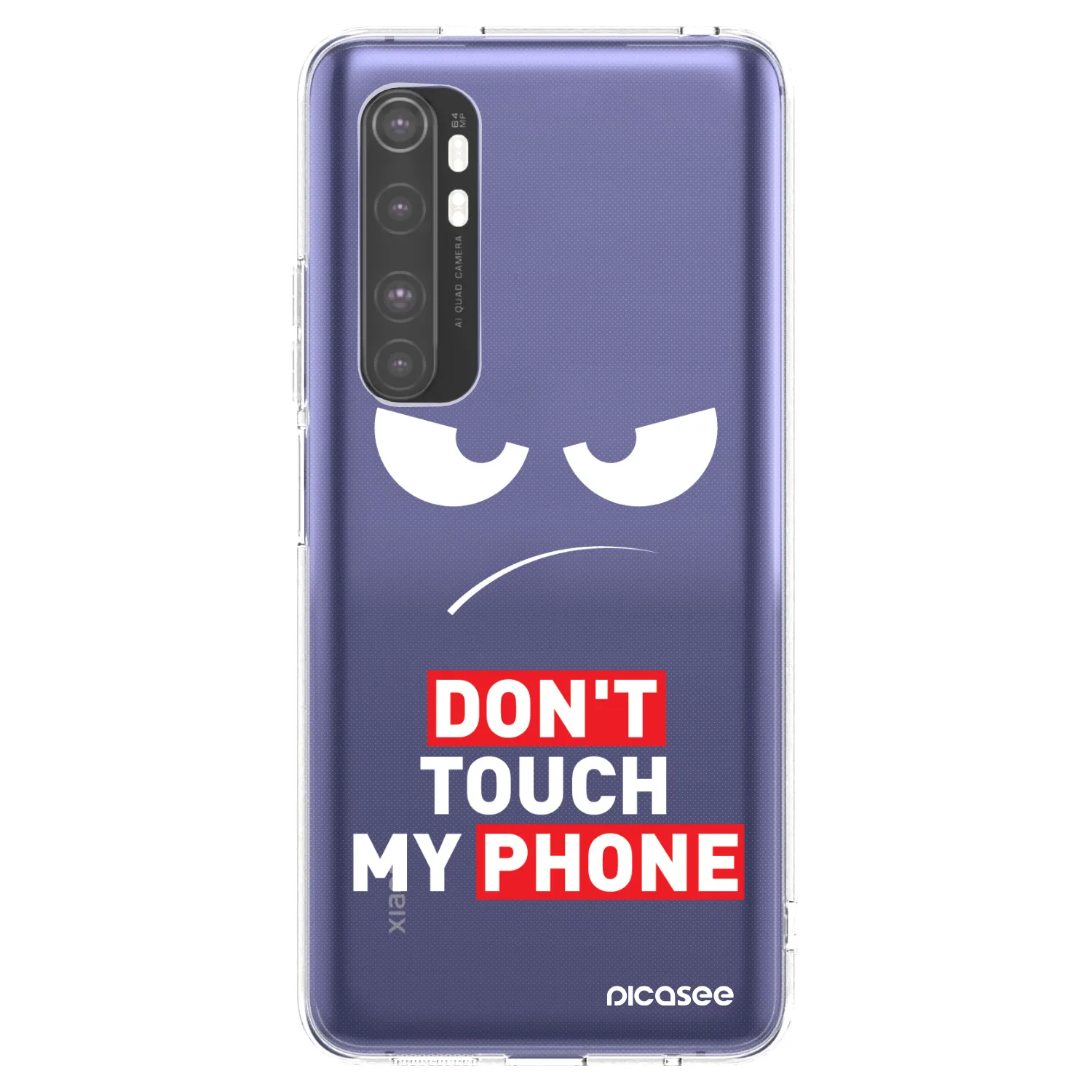Picasee Xiaomi Mi Note 10 Lite Hülle - Transparentes Silikon - Angry Eyes - Transparent