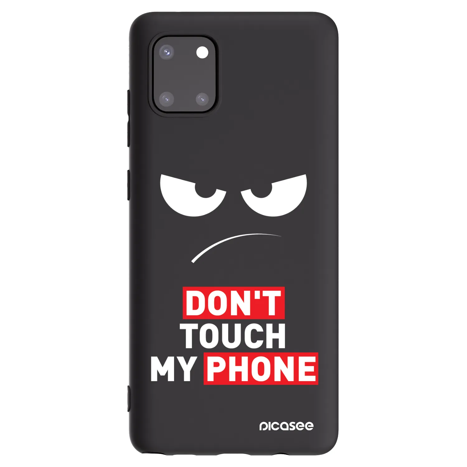 Picasee Samsung Galaxy Note 10 Lite N770F Hülle - Schwarzes Silikon - Angry Eyes - Transparent
