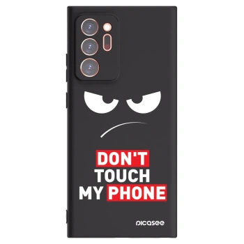 Picasee Samsung Galaxy Note 20 Ultra Hülle - Schwarzes Silikon - Angry Eyes - Transparent