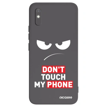 Picasee Xiaomi Redmi 9AT Hülle - Schwarzes Silikon - Angry Eyes - Transparent