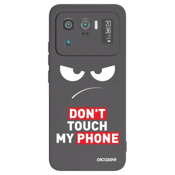 Picasee Xiaomi Mi 11 Ultra Hülle - Schwarzes Silikon - Angry Eyes - Transparent