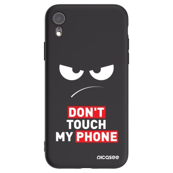 Picasee Apple iPhone XR Hülle - Schwarzes Silikon - Angry Eyes - Transparent