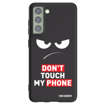 Picasee Samsung Galaxy S21 FE 5G Hülle - Schwarzes Silikon - Angry Eyes - Transparent