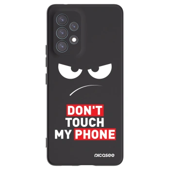 Picasee Samsung Galaxy A53 5G A536 Hülle - Schwarzes Silikon - Angry Eyes - Transparent