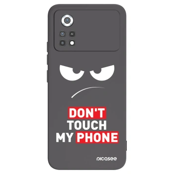 Picasee Xiaomi Poco X4 Pro 5G Hülle - Schwarzes Silikon - Angry Eyes - Transparent