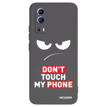 Picasee Vivo Y52 5G Hülle - Schwarzes Silikon - Angry Eyes - Transparent