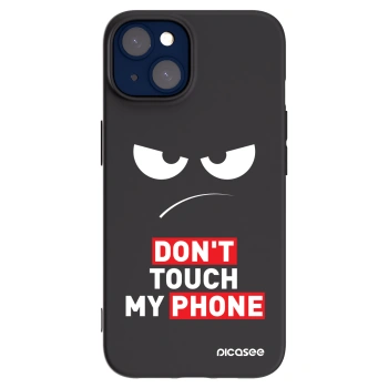 Picasee Apple iPhone 14 Hülle - Schwarzes Silikon - Angry Eyes - Transparent