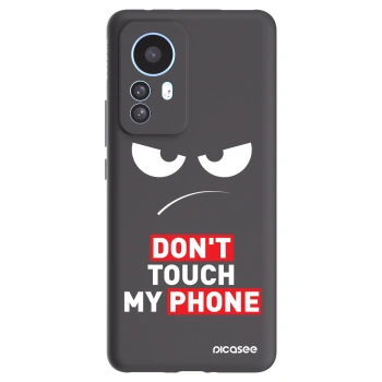 Picasee Xiaomi 12T Pro Hülle - Schwarzes Silikon - Angry Eyes - Transparent