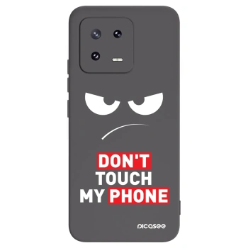 Picasee Xiaomi 13 Pro Hülle - Schwarzes Silikon - Angry Eyes - Transparent