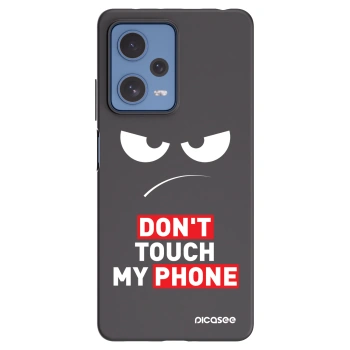 Picasee Xiaomi Redmi Note 12 Pro 5G Hülle - Schwarzes Silikon - Angry Eyes - Transparent