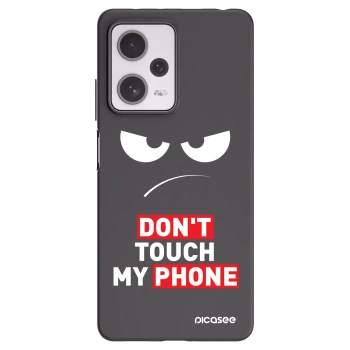 Picasee Xiaomi Redmi Note 12 Pro+ 5G Hülle - Schwarzes Silikon - Angry Eyes - Transparent
