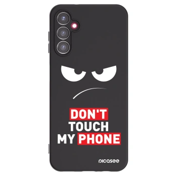 Picasee Samsung Galaxy A14 4G A145R Hülle - Schwarzes Silikon - Angry Eyes - Transparent