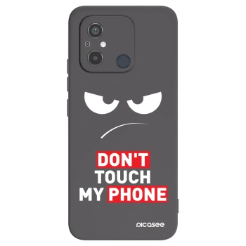 Picasee Xiaomi Redmi 12C Hülle - Schwarzes Silikon - Angry Eyes - Transparent