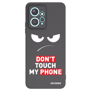 Picasee Xiaomi Redmi Note 12 4G Hülle - Schwarzes Silikon - Angry Eyes - Transparent