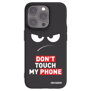 Picasee Apple iPhone 15 Pro Hülle - Schwarzes Silikon - Angry Eyes - Transparent