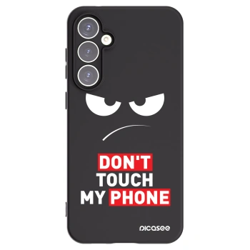Picasee Samsung Galaxy S23 FE S711B Hülle - Schwarzes Silikon - Angry Eyes - Transparent