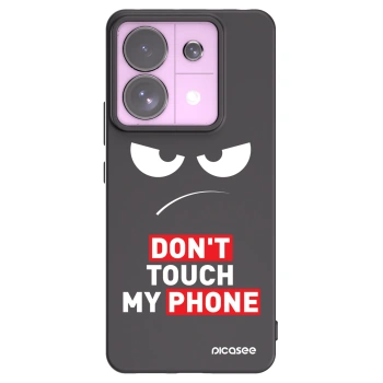 Picasee Xiaomi Redmi Note 13 Pro 5G Hülle - Schwarzes Silikon - Angry Eyes - Transparent