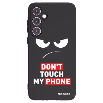 Picasee Samsung Galaxy A35 5G A356B Hülle - Schwarzes Silikon - Angry Eyes - Transparent