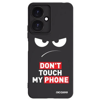 Picasee Xiaomi Redmi 13C 5G Hülle - Schwarzes Silikon - Angry Eyes - Transparent