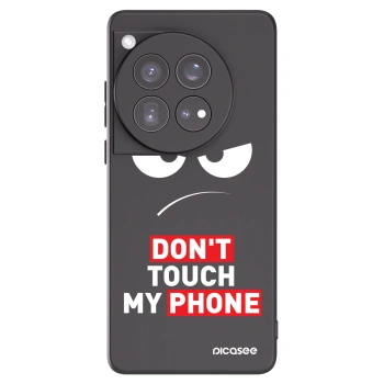 Picasee OnePlus 12 5G Hülle - Schwarzes Silikon - Angry Eyes - Transparent