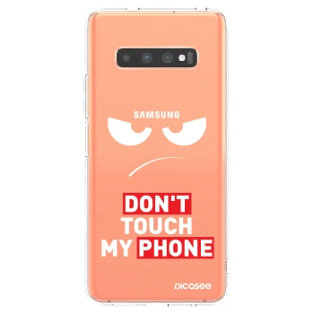 Picasee Samsung Galaxy S10 Plus G975 Hülle - Transparentes Silikon - Angry Eyes - Transparent