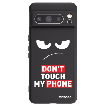 Picasee Google Pixel 8 Pro Hülle - Schwarzes Silikon - Angry Eyes - Transparent