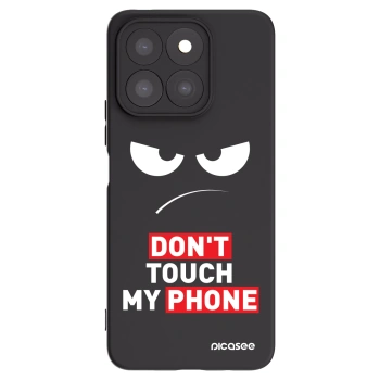 Picasee Honor X8c Hülle - Schwarzes Silikon - Angry Eyes - Transparent