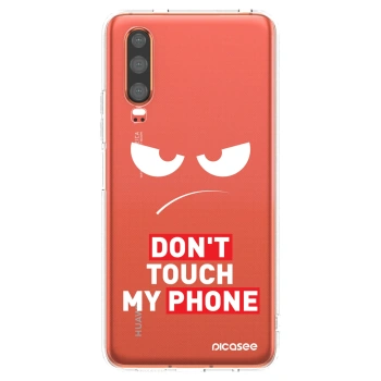 Picasee Huawei P30 Hülle - Transparentes Silikon - Angry Eyes - Transparent
