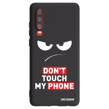 Picasee Huawei P30 Hülle - Schwarzes Silikon - Angry Eyes - Transparent