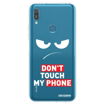 Picasee Huawei Y6 2019 Hülle - Transparentes Silikon - Angry Eyes - Transparent