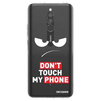 Picasee Xiaomi Redmi 8 Hülle - Transparentes Silikon - Angry Eyes - Transparent