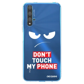 Picasee Huawei Nova 5T Hülle - Transparentes Silikon - Angry Eyes - Transparent