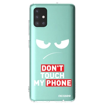 Picasee Samsung Galaxy A51 A515F Hülle - Transparentes Silikon - Angry Eyes - Transparent