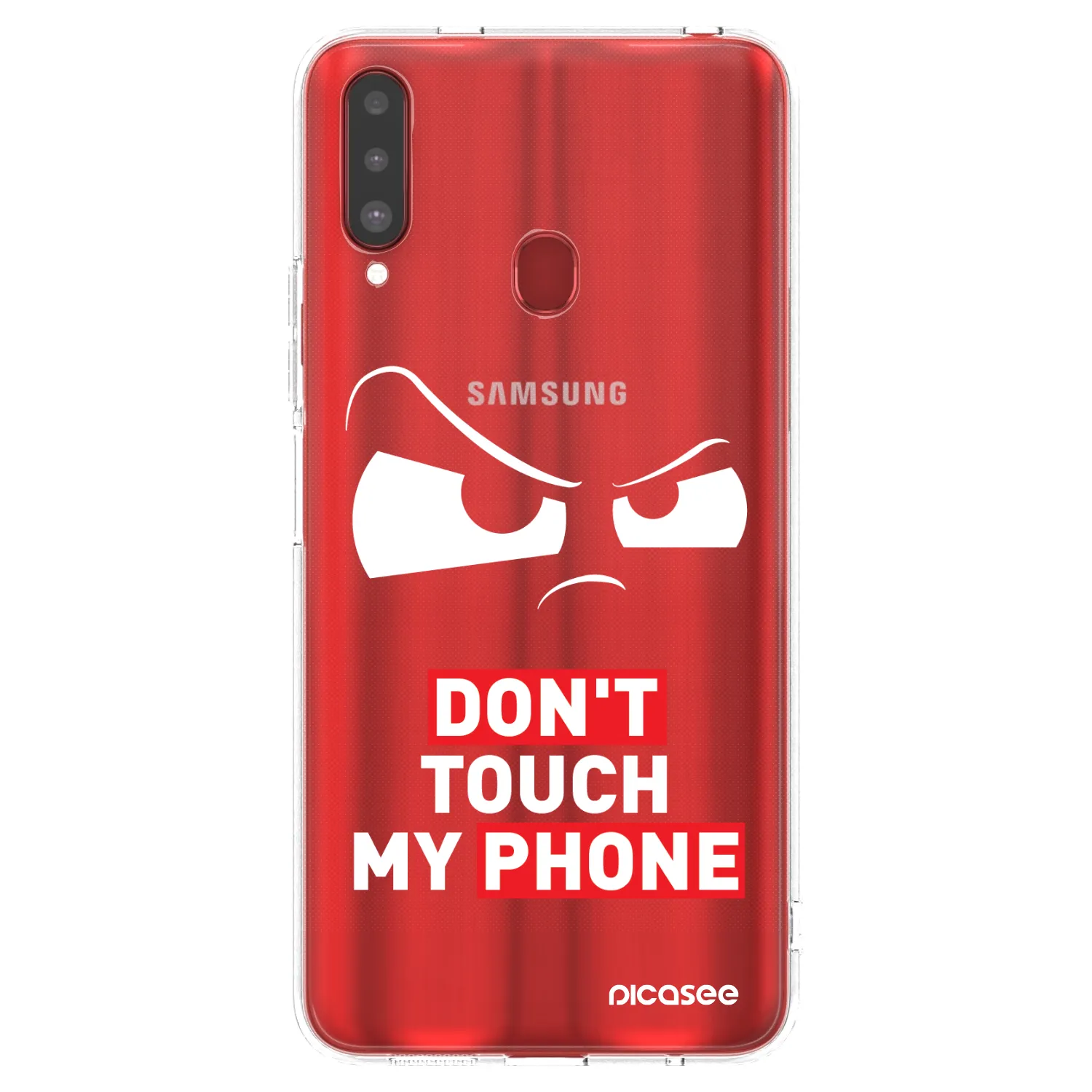 Picasee Samsung Galaxy A20s Hülle - Transparentes Silikon - Cloudy Eye - Transparent