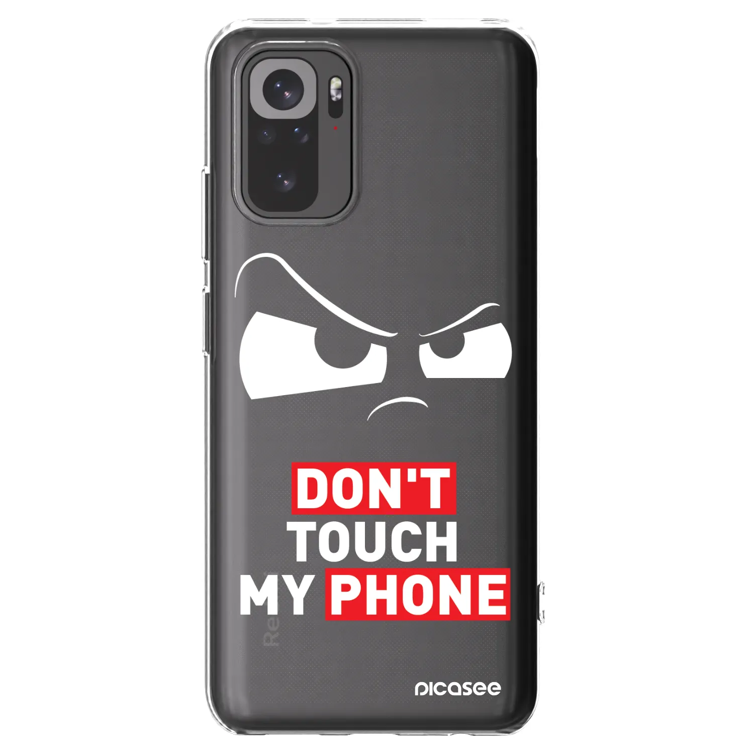 Picasee Xiaomi Redmi Note 10 Hülle - Transparentes Silikon - Cloudy Eye - Transparent