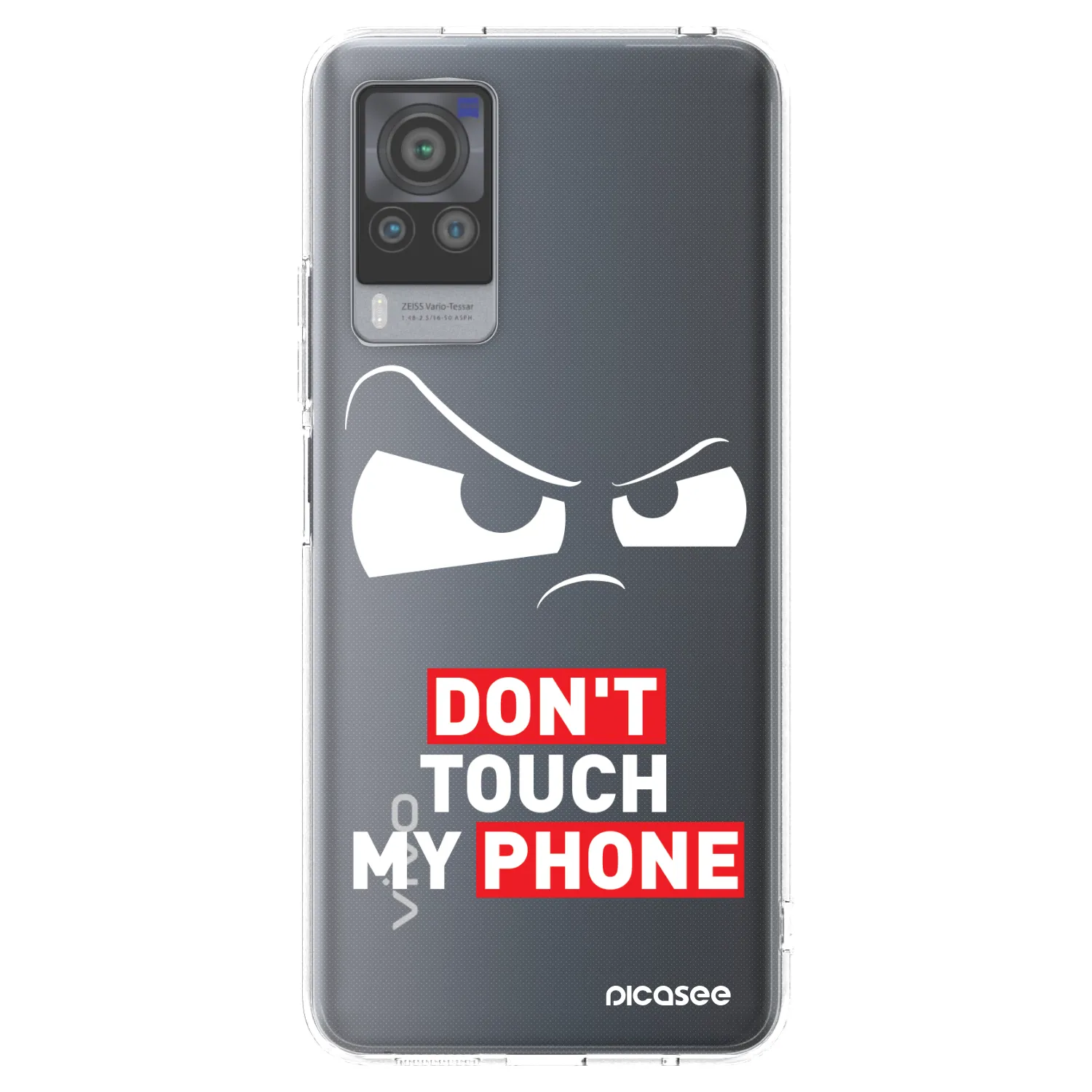 Picasee Vivo X60 Pro 5G Hülle - Transparentes Silikon - Cloudy Eye - Transparent