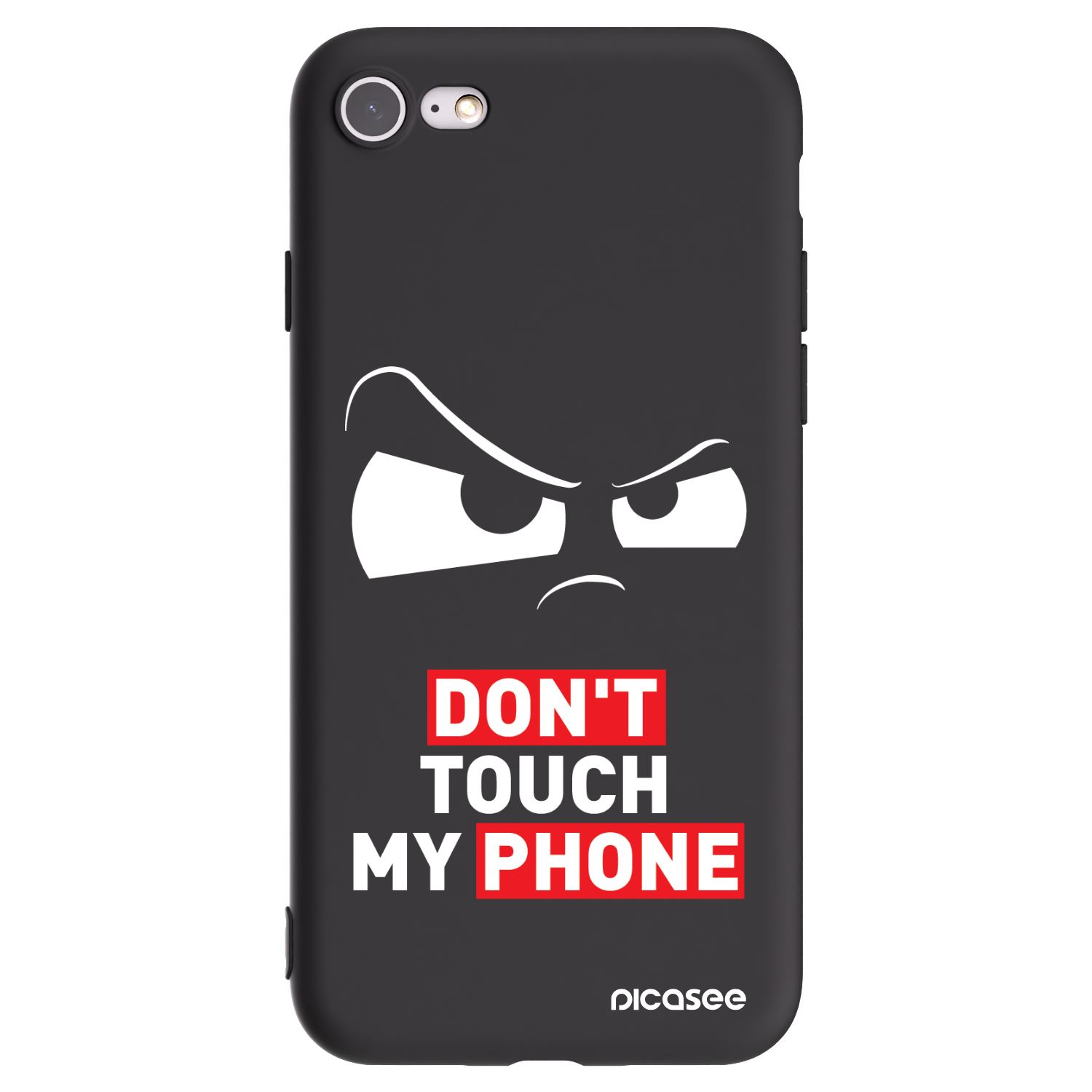 Picasee Apple iPhone SE 2022 Hülle - Schwarzes Silikon - Cloudy Eye - Transparent