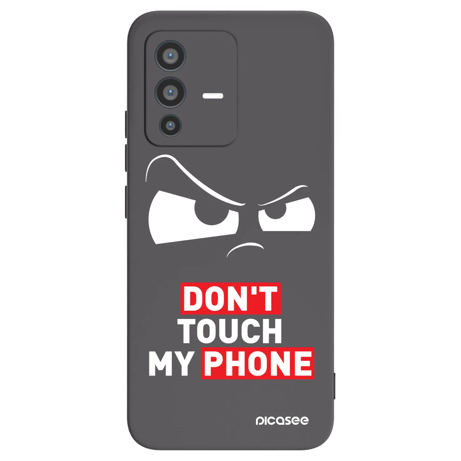 Picasee Vivo V23 5G Hülle - Schwarzes Silikon - Cloudy Eye - Transparent