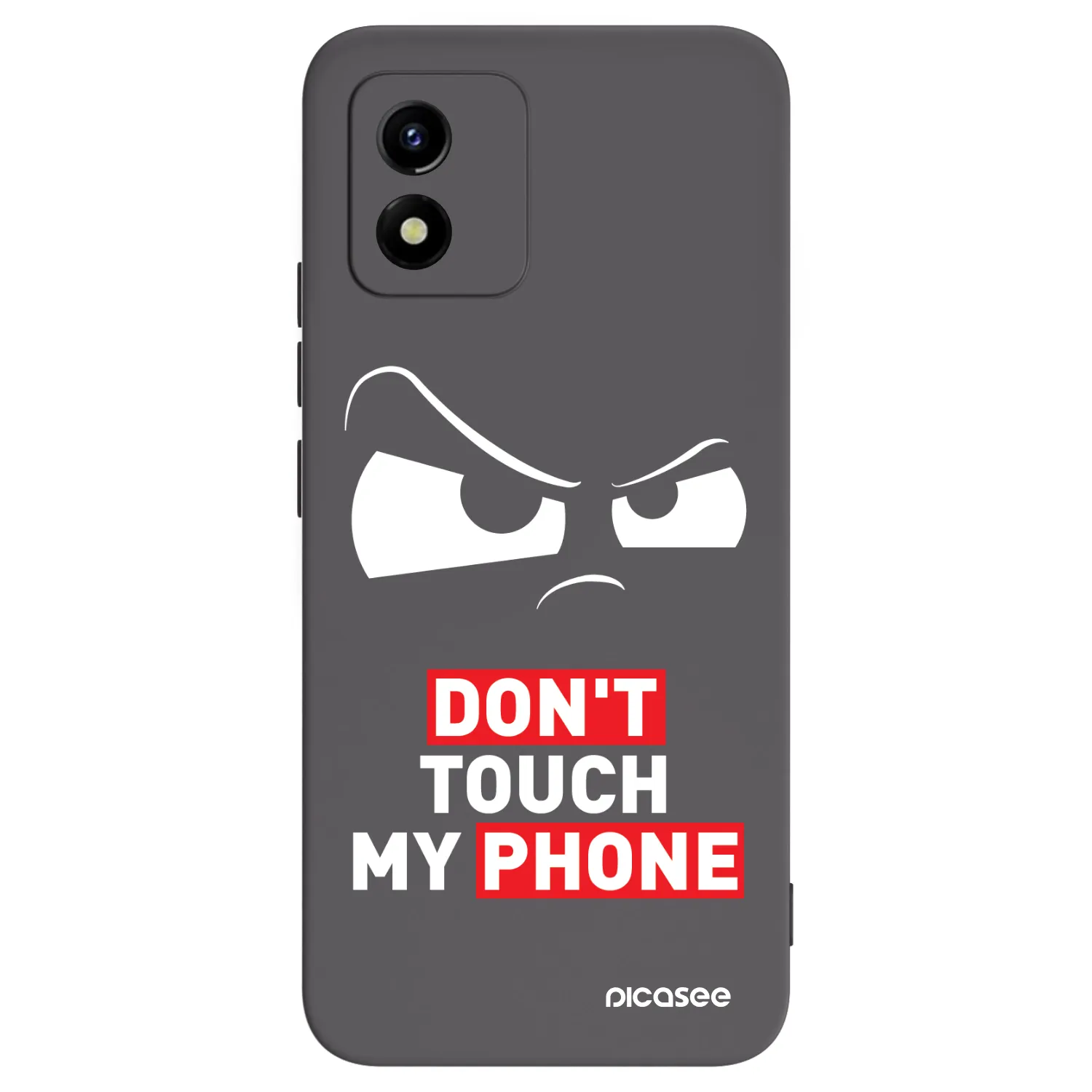 Picasee Vivo Y01 Hülle - Schwarzes Silikon - Cloudy Eye - Transparent